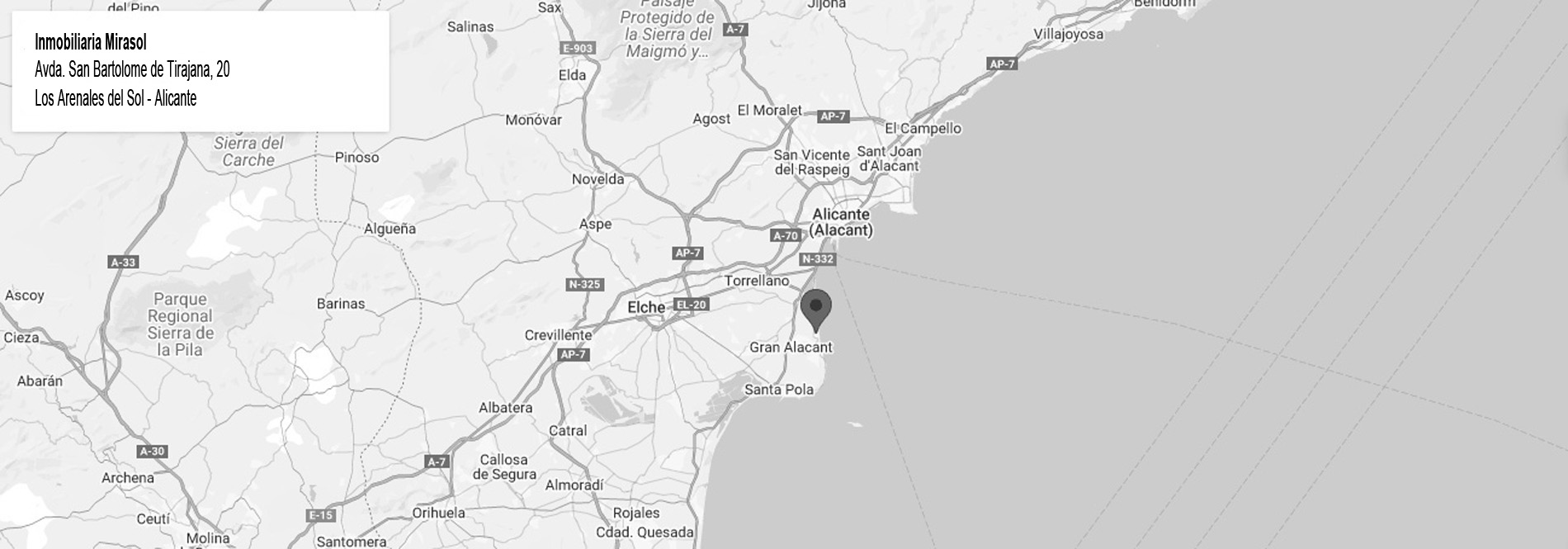 Mapa ubicación inmobiliaria